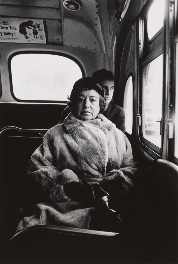 Diane Arbus. Lady on a bus, N.Y.C. 1957.