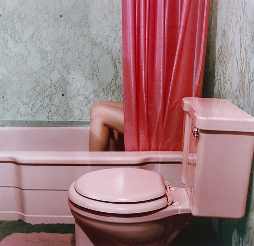 Sandy Skoglund, Knees in tub, 1977,